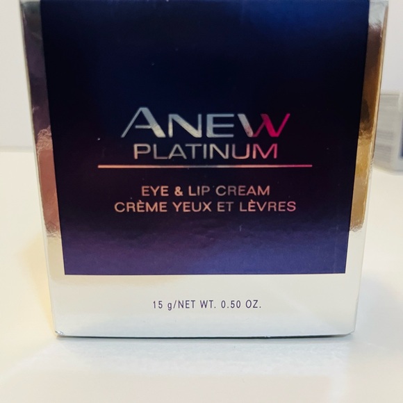 Avon Anew Platinum Lot of 3 Eye & Lip Cream Neck Chest Firm & Sculpt Cream Night - Picture 3 of 10